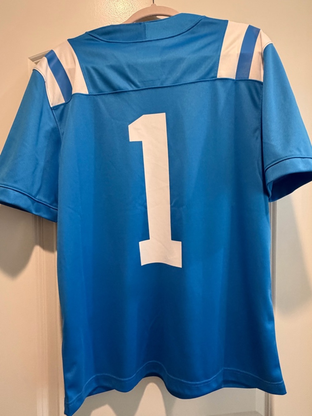 Nike Ole Miss Bright Blue #1 Football Jersey - Men's - Picture 5 of 6